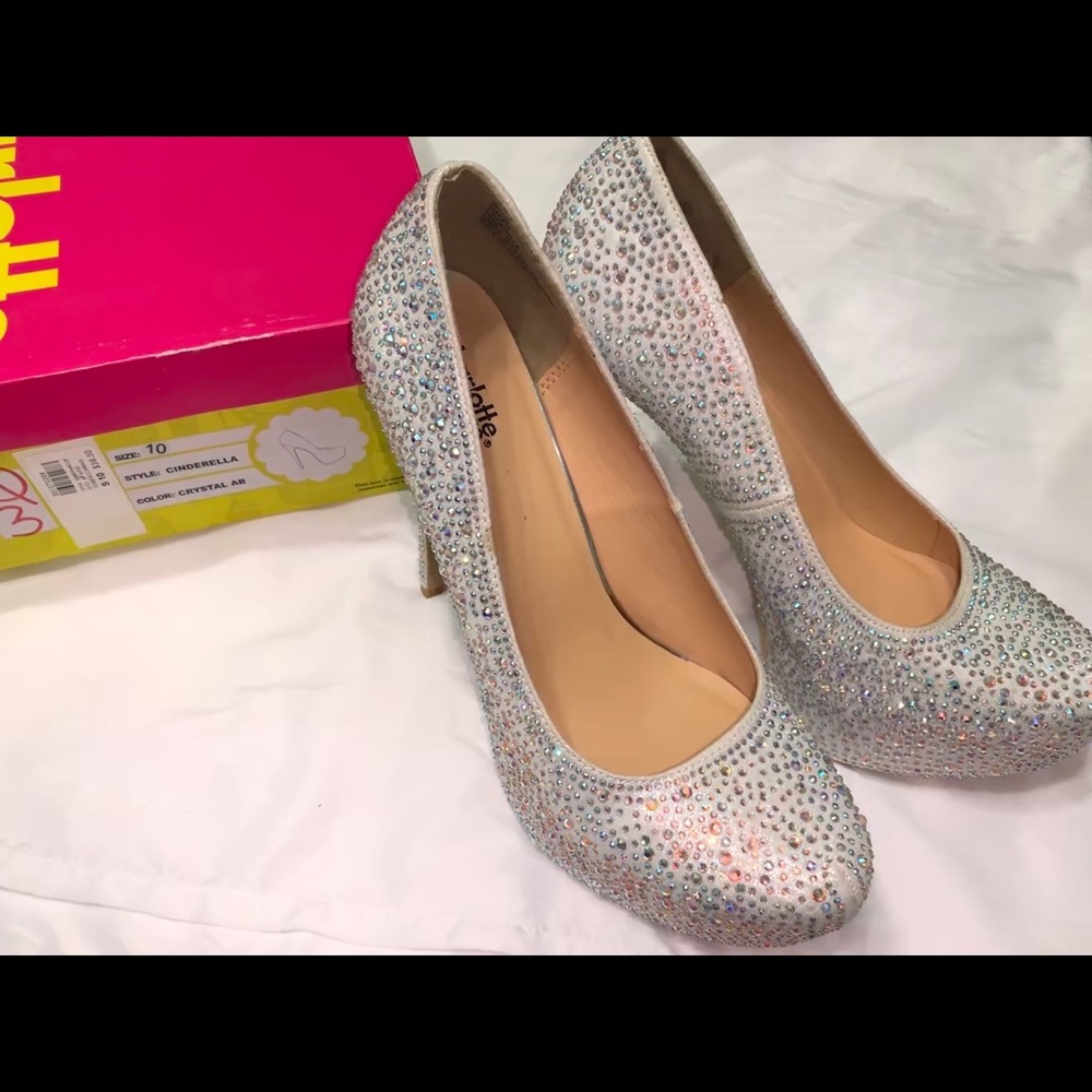 Jeweled studded heels